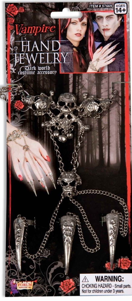 costume di carnevale BRACCIALE  UNGHIE ORROR