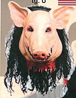 costume di carnevale MASCHERA SAW PIG