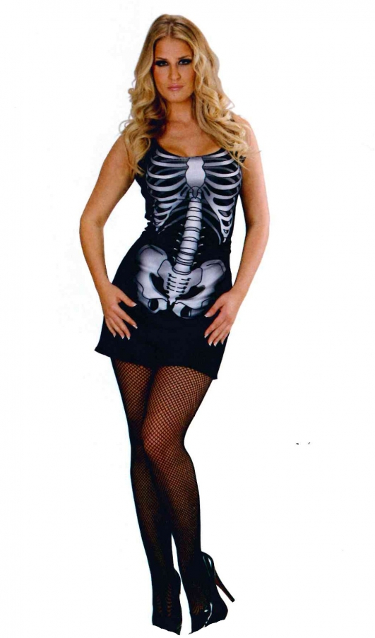 costume di carnevale SKELETON GIRL